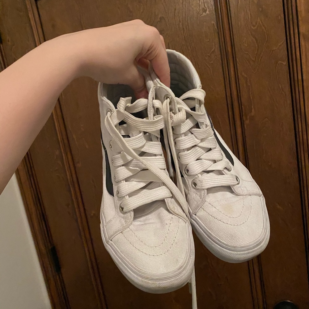 white vans - could use a good cleaning!!